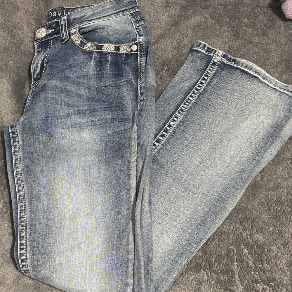Jack David bedazzled gem jeans